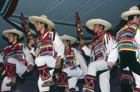 Dancers at Cinco de Mayo Fiesta, Portland, Oregon, circa 1994