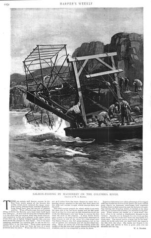 Salmon-Fishing By Machinery On The Columbia River: Page 1052 show page link
