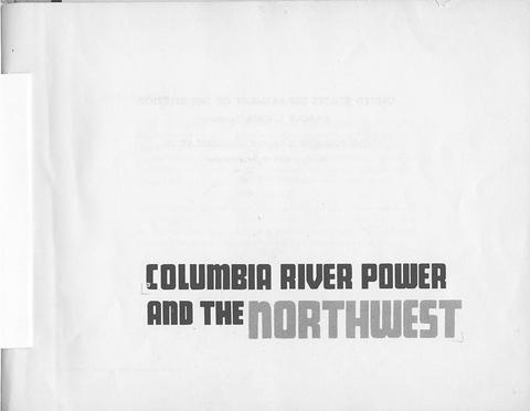 Columbia River Power and the Northwest: Title Page show page link