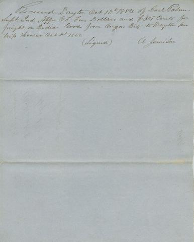 Abstract C: Joel Palmer [f1], 1854: 4th quarter [9] show page link