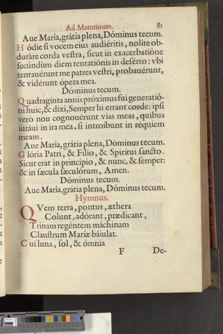 OfficiumÂ BeataeÂ MariaÂ Virginis,Â Pii. V. Pont. Max.Â iussuÂ editum [p127] show page link