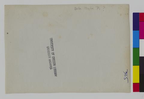 Greeks; Fraternity, Sorority Houses, Alpha thru Chi [4] (verso) show page link