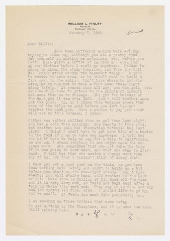 Correspondence, January 1935