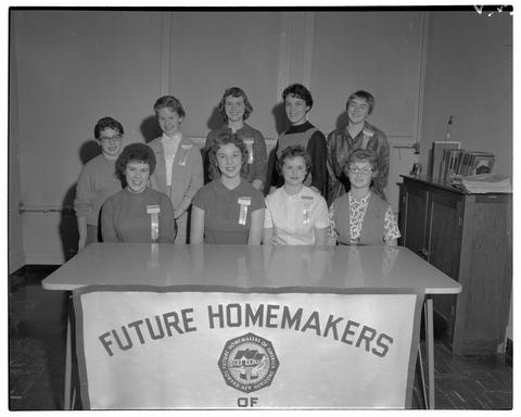 Participants in a Future Homemakers of America convention, March 1959