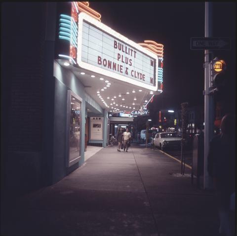 The Whiteside Theater at night
