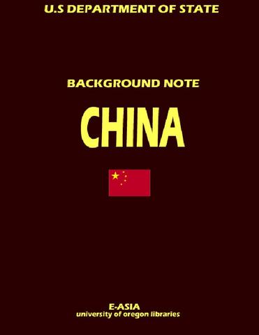 Background Note : China