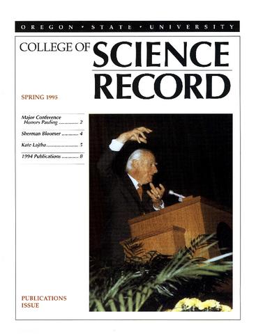 Science record, Spring 1995