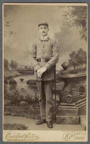 E. E. Wilson in his OAC cadet uniform