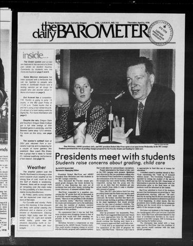 The Daily Barometer, April 6, 1978