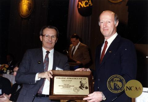 President John Byrne and Terry Baker
