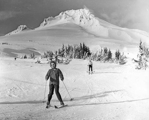 Skiers at Mt. Hood
