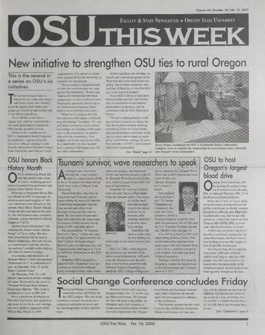 OSU This Week, February 10, 2005