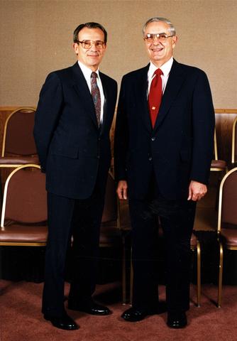President John Byrne and Oregon Governor Vic Atiyeh