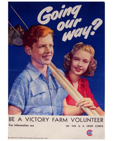 Victory Farm Volunteer poster
