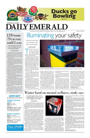Oregon Daily Emerald, December 5, 2008