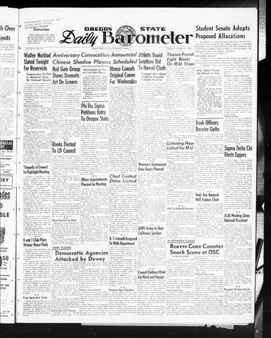 Oregon State Daily Barometer, October 14, 1948