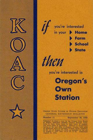 KOAC program, 1950