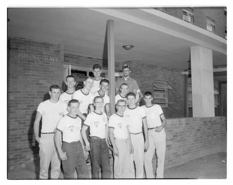Boys State group on campus and at capitol in Salem, Summer 1958