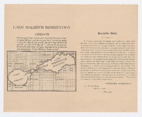 Malheur, Lower Klamath Lake, and Hart Mountain Refuges, 1930-1935