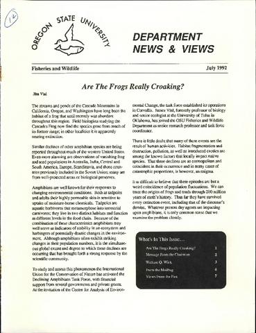 Department News & Views, July, 1992