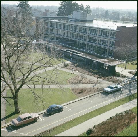 A view of the Kerr Library looking to the southeast