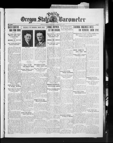 Oregon State Daily Barometer, February 24, 1928