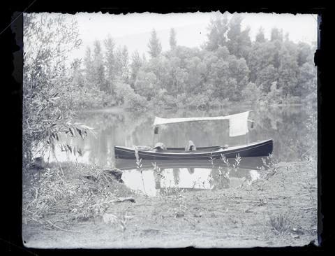 Boat on a riverbank