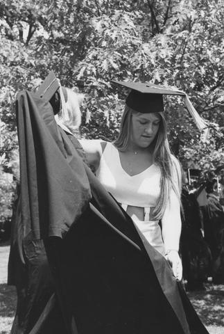 Wendy White at Commencement 1974